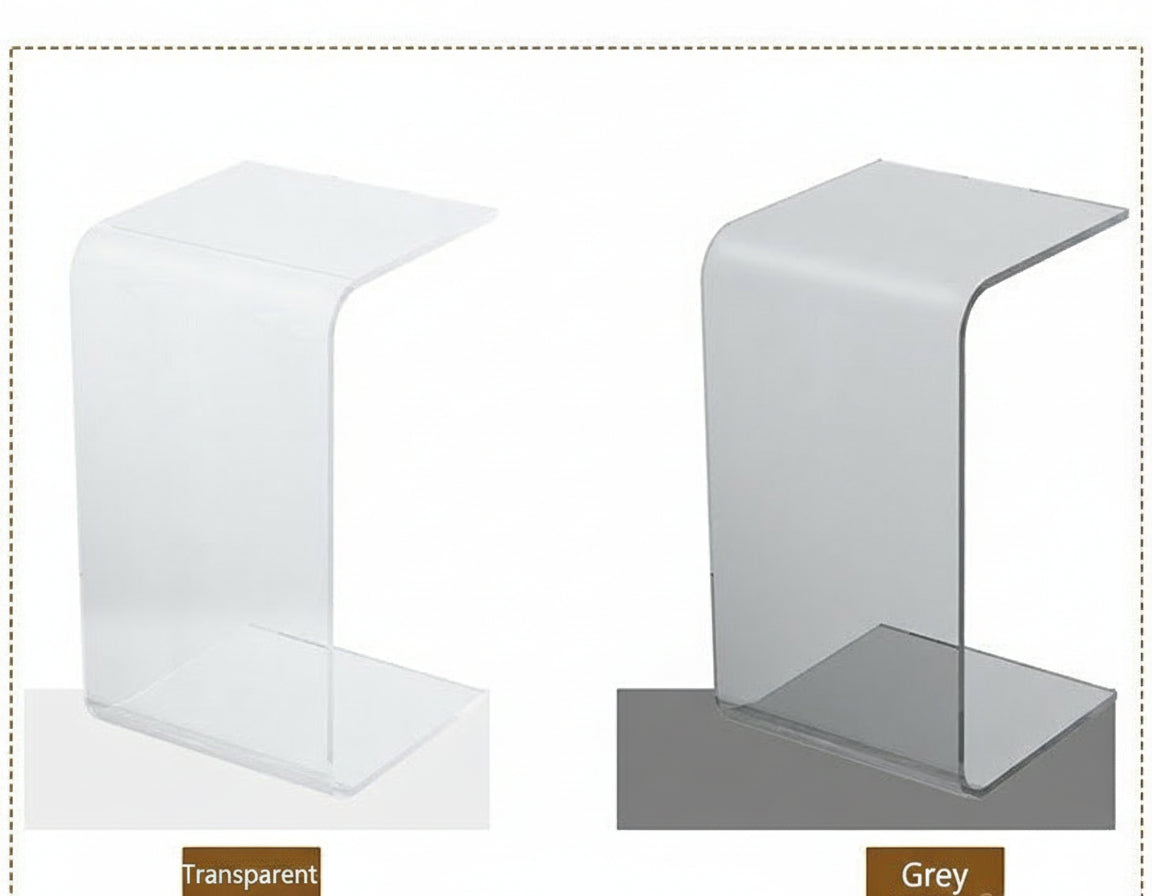 Light Luxury Transparent Acrylic Home Minimalist Cream Style Sofa Side Table Small Side Table Simple Living Room Bay Window Corner Coffee Table