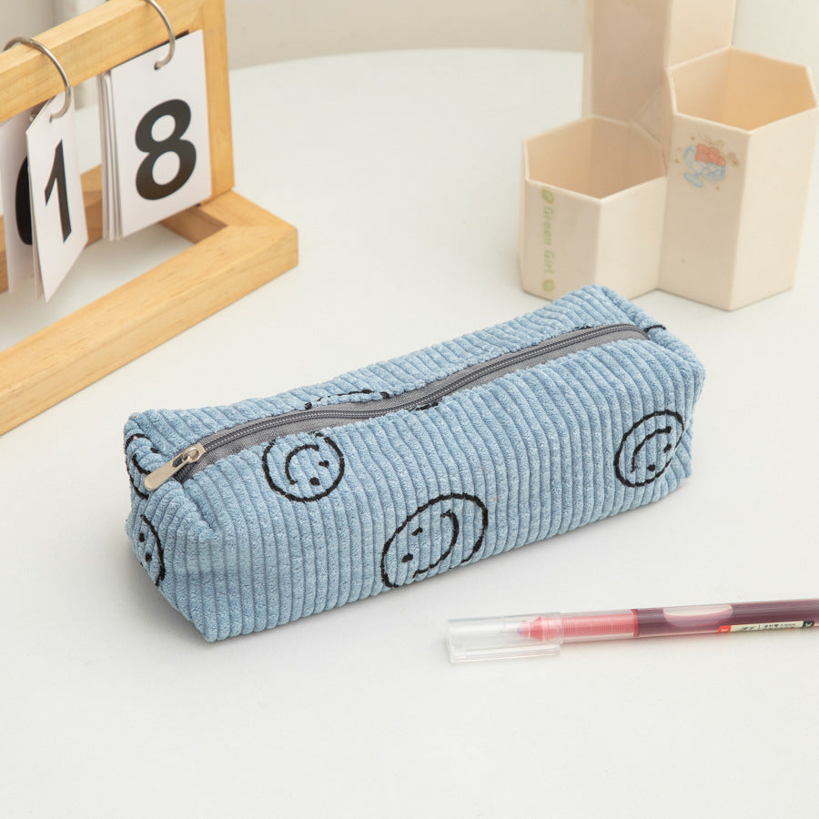 New Cute Cartoon Strawberry Cake Pencil Case Versatile Girly Stationery Storage Bag Large Capacity Pencil Ruler Stationery Box