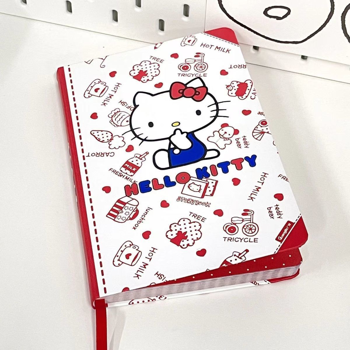 HelloKitty Color Page Cartoon Notebook Student Hard Shell Hello Kitty Notepad Girly Heart Journal