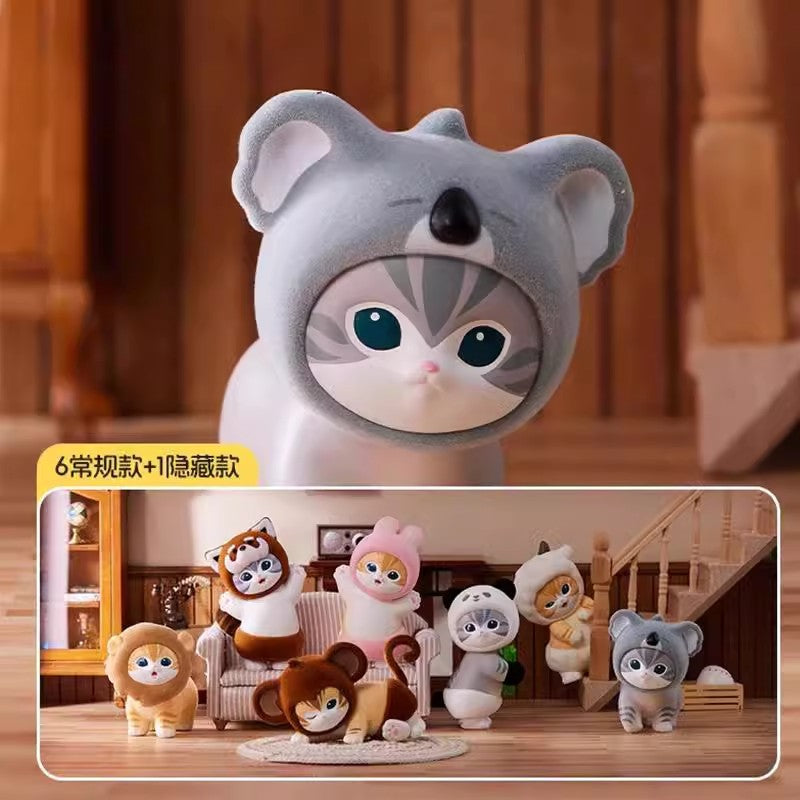 Genuine Cat Fortune Sandy Series Furry Party Blind Box Figurine Cute Cat Doll Gift Ornament Wholesale