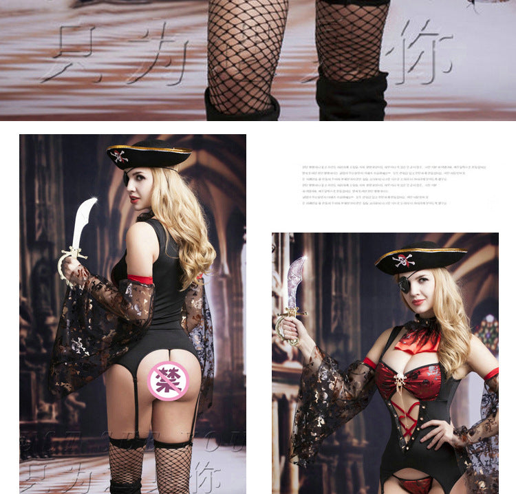 Seductive Sailor-Inspired Outfit – Cosplay Lingerie for Christmas, Halloween & Role Play