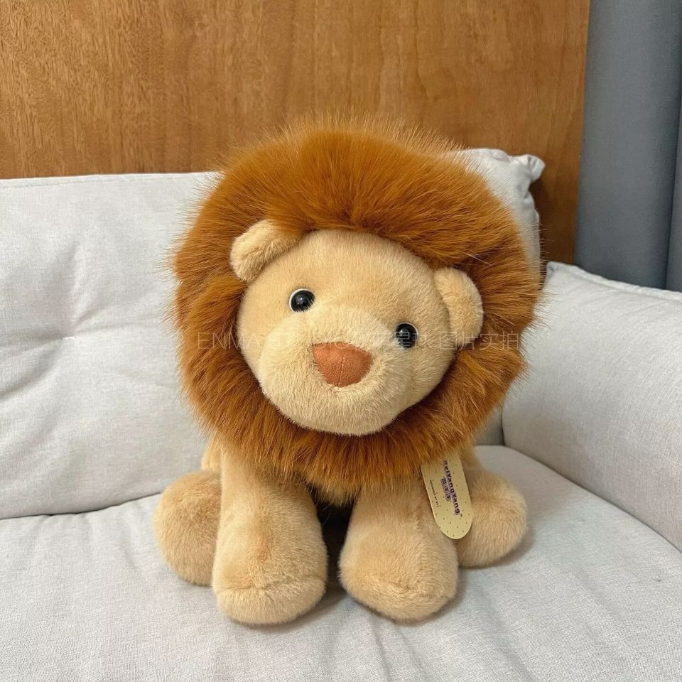 New Lion Plush Toy Stuffed Animal Little Lion Zoo Same Style Toy Children's Day Gift Doll Wholesale