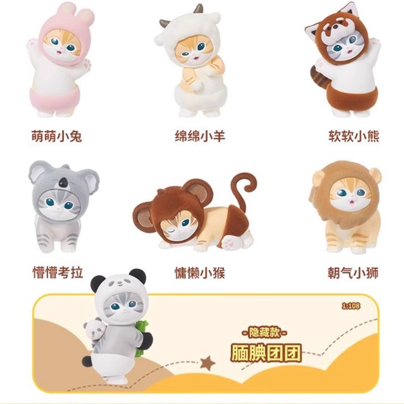 Genuine Cat Fortune Sandy Series Furry Party Blind Box Figurine Cute Cat Doll Gift Ornament Wholesale