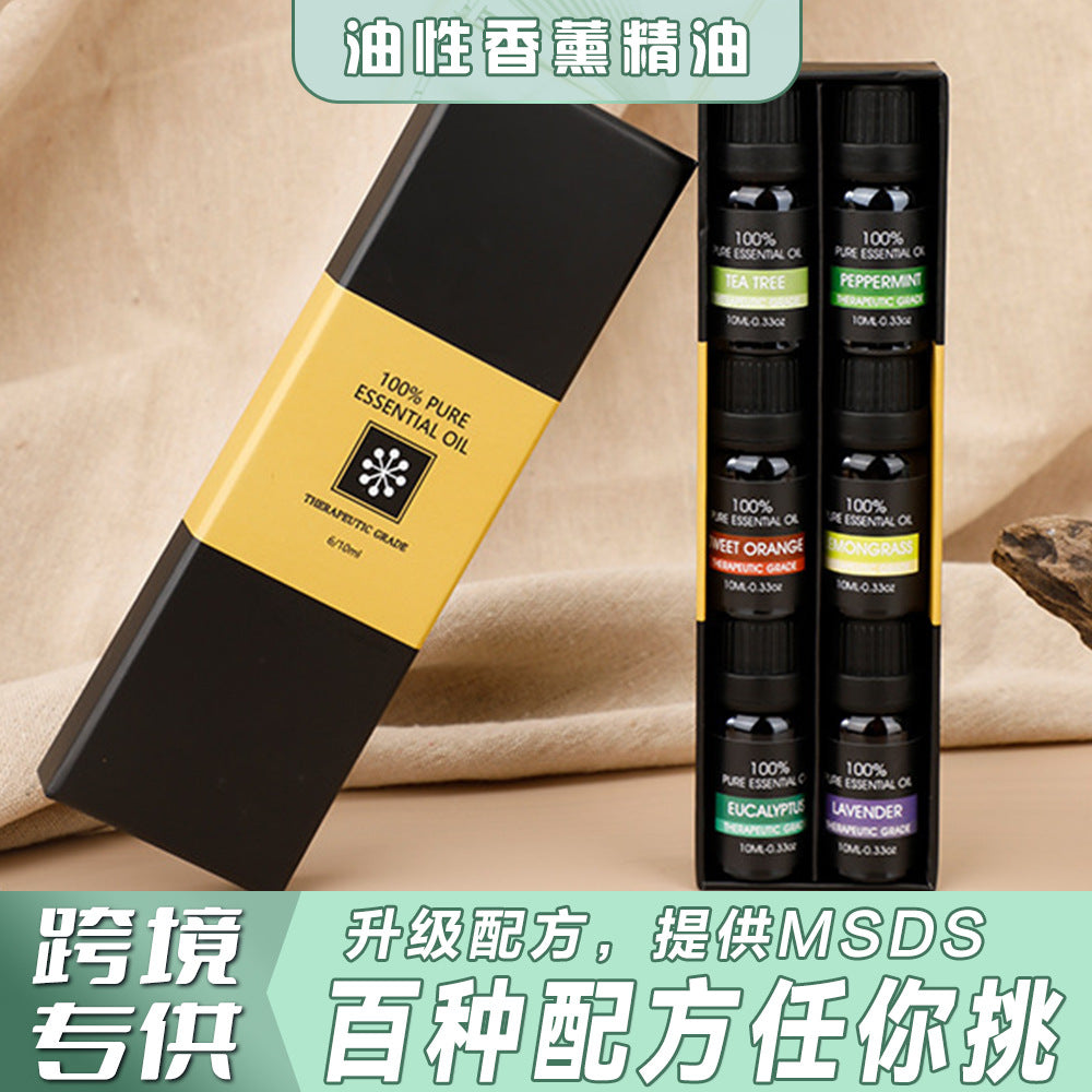 Water-Soluble Plant Essential Oil Set – 6/8/12 Bottles | Aromatherapy Diffuser Oils