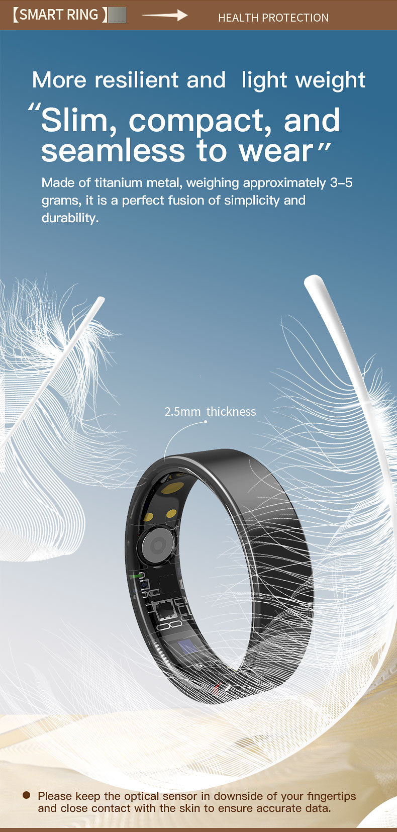 Smart Ring TK5 - Wearable Technology