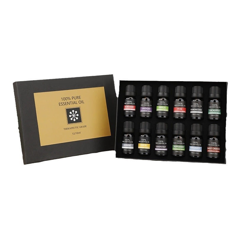Water-Soluble Plant Essential Oil Set – 6/8/12 Bottles | Aromatherapy Diffuser Oils