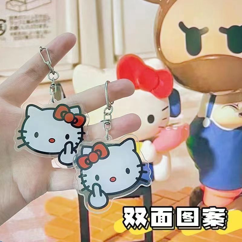 2025Hot-Selling Hello Kitty Plush Pen Japanese Style Cute Soft Student Stationery Storage Bag Large Capacity Stationery Box
