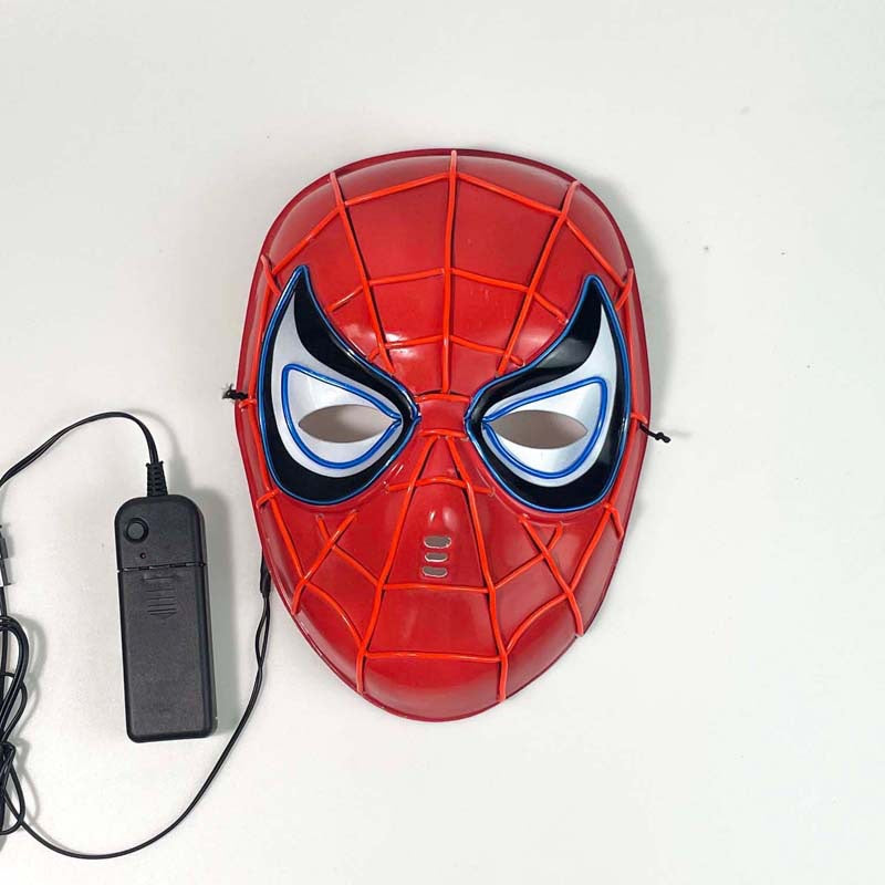 LED Super Hero Mask - Glow like a Hero LED Light-Up Masks for Parties & Performance