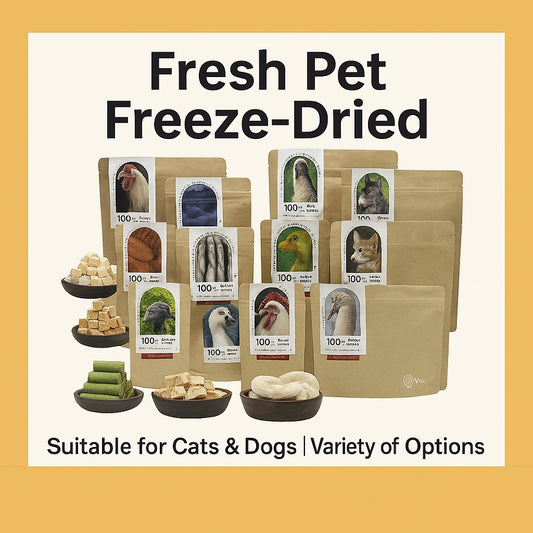 Freeze-Dried Snacks Chicken Cubes for Cats & Dogs – Healthy Pet Treat