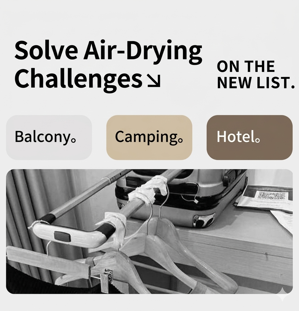 Suction cup invisible clothes rack