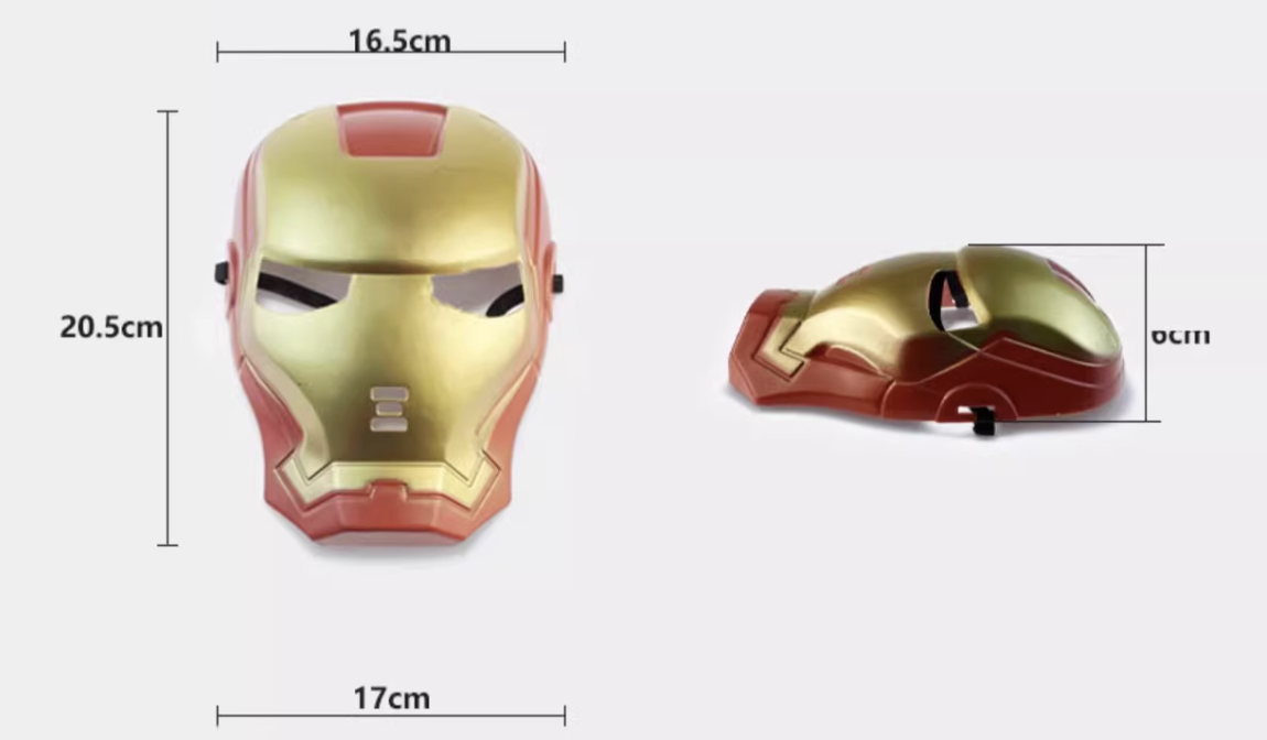 LED Super Hero Mask - Glow like a Hero LED Light-Up Masks for Parties & Performance
