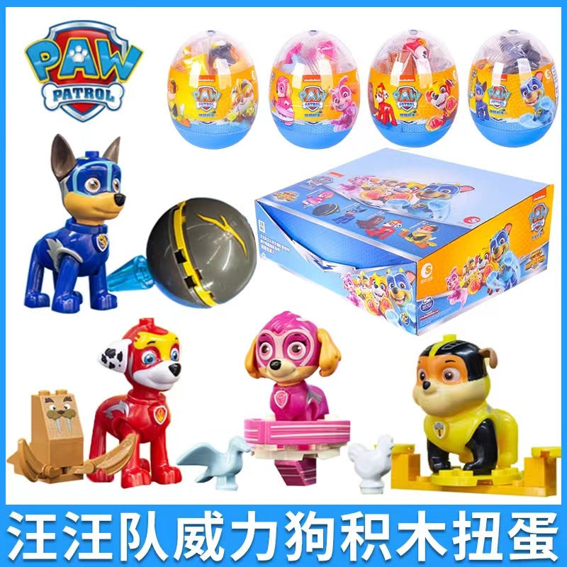 New Paw Patrol Pull-Back Car Series Toy Set with Chase and Marshall Scene Children's Birthday Gift Wholesale