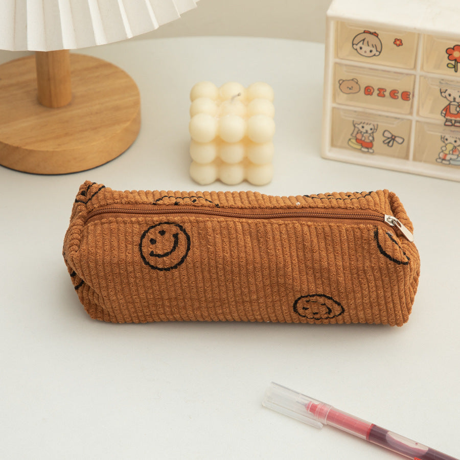 New Cute Cartoon Strawberry Cake Pencil Case Versatile Girly Stationery Storage Bag Large Capacity Pencil Ruler Stationery Box