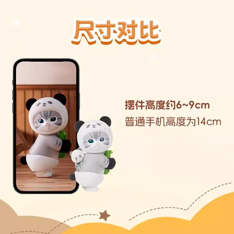 Genuine Cat Fortune Sandy Series Furry Party Blind Box Figurine Cute Cat Doll Gift Ornament Wholesale