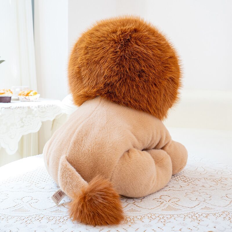 New Lion Plush Toy Stuffed Animal Little Lion Zoo Same Style Toy Children's Day Gift Doll Wholesale